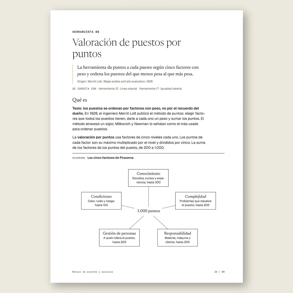 Manual de puestos y salarios · El diagrama en detalle