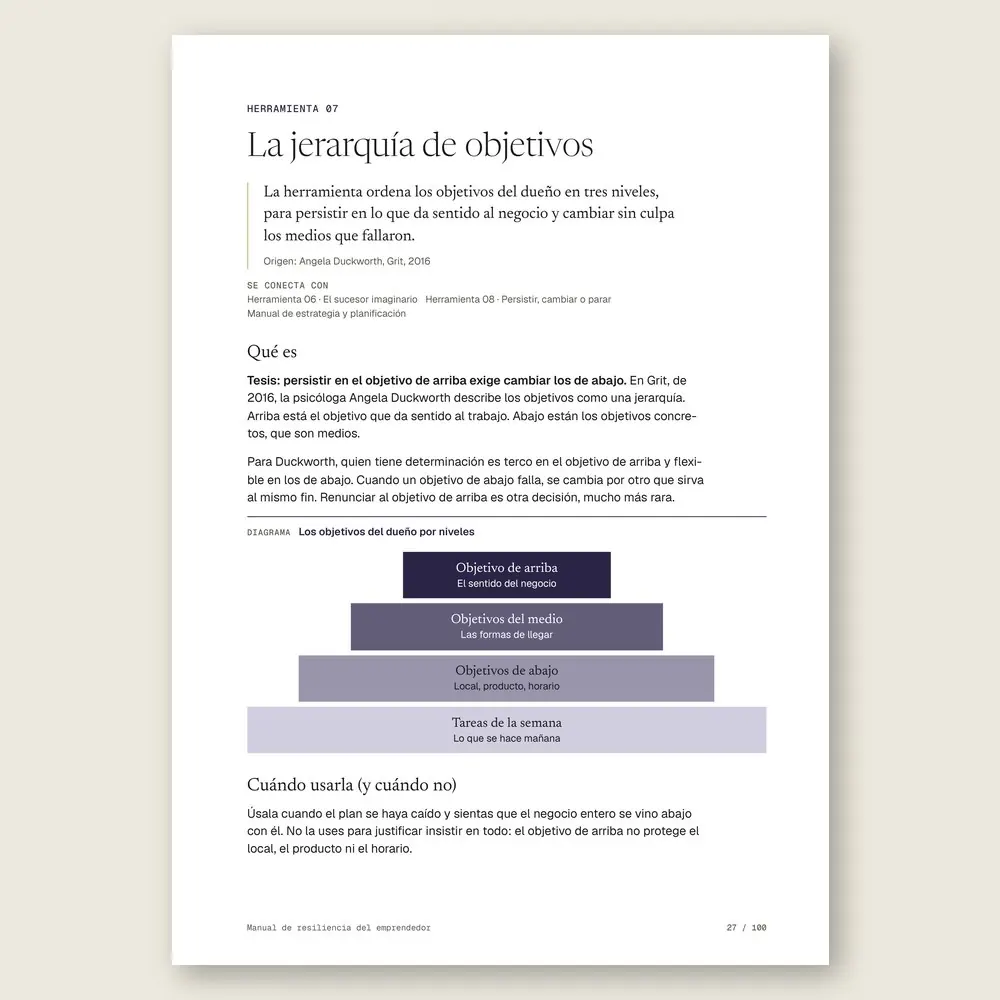 Manual de resiliencia del emprendedor · El diagrama en detalle