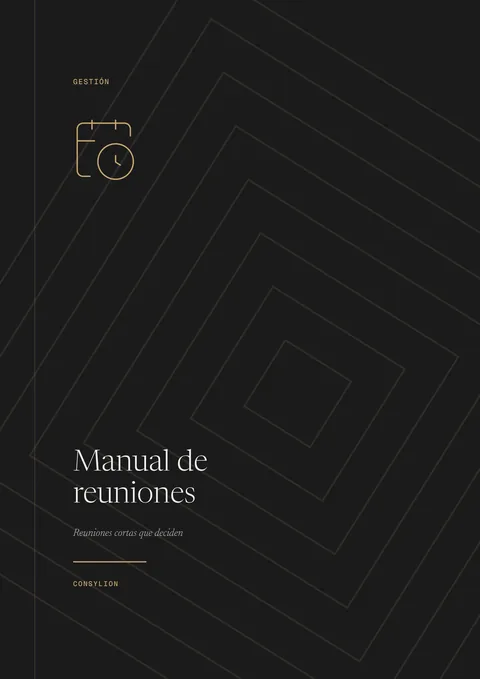 Capa: Manual de reuniones
