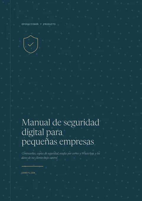 Capa: Manual de seguridad digital para pequeñas empresas