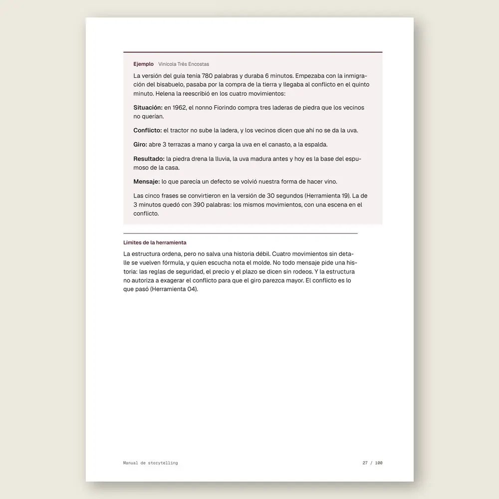 Manual de storytelling · Ejemplo ilustrativo con números