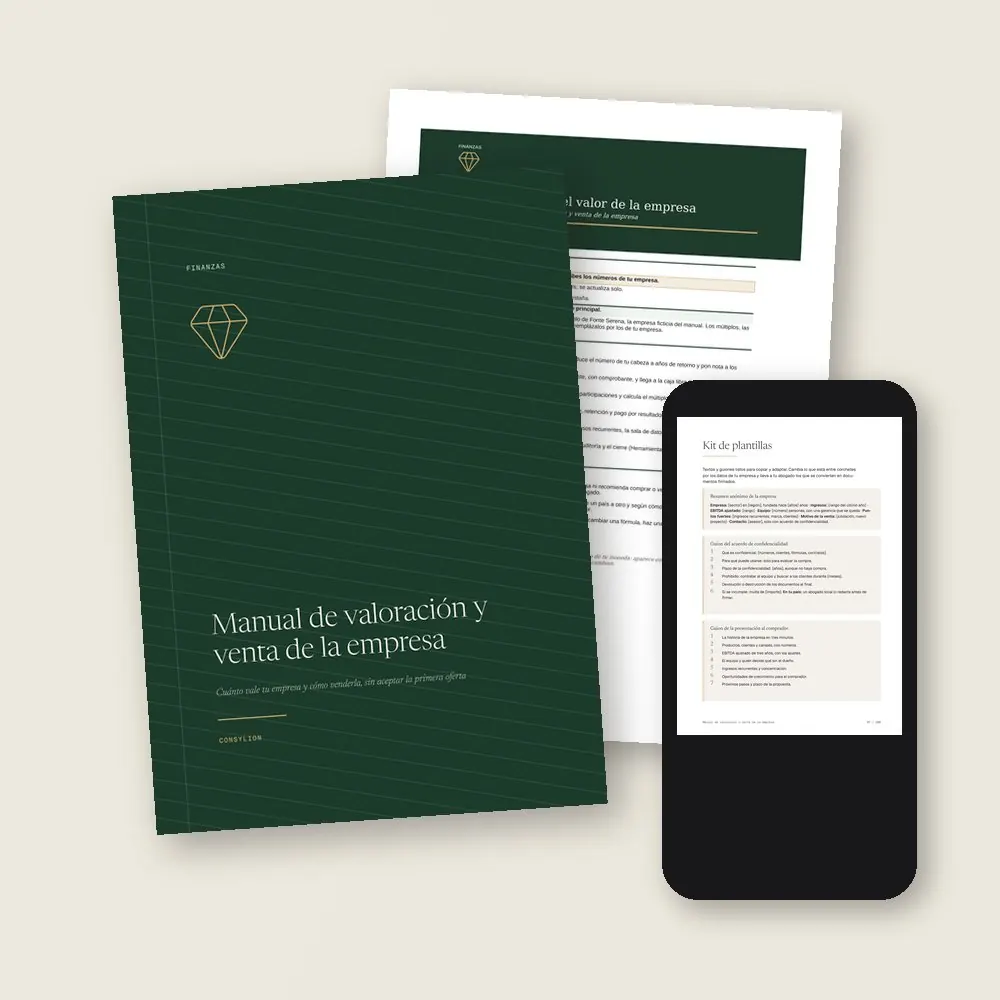 Manual de valoración y venta de la empresa · Lo que llega a tu colección