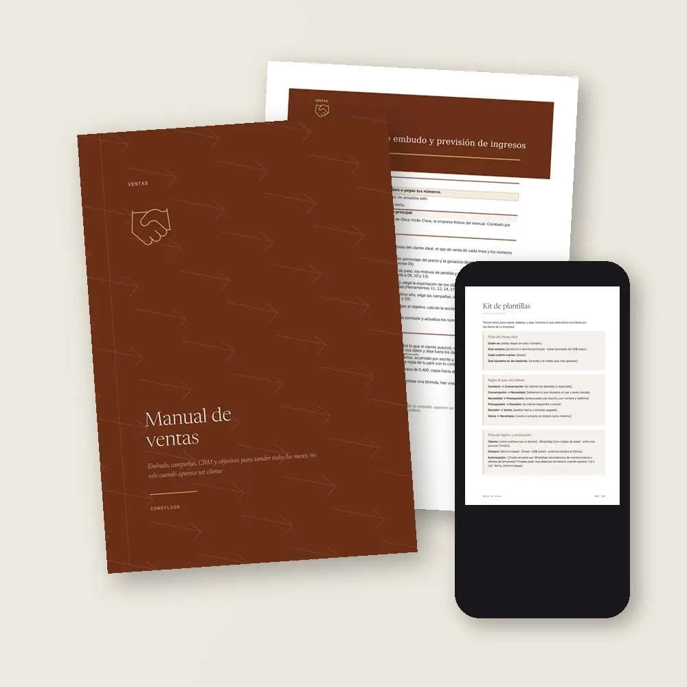 Manual de ventas · Lo que llega a tu colección