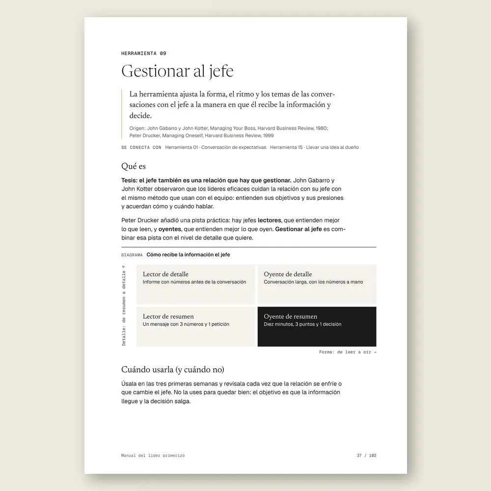 Manual del líder primerizo · El diagrama en detalle