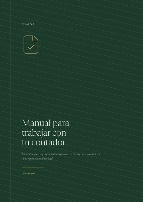 Capa: Manual para trabajar con tu contador
