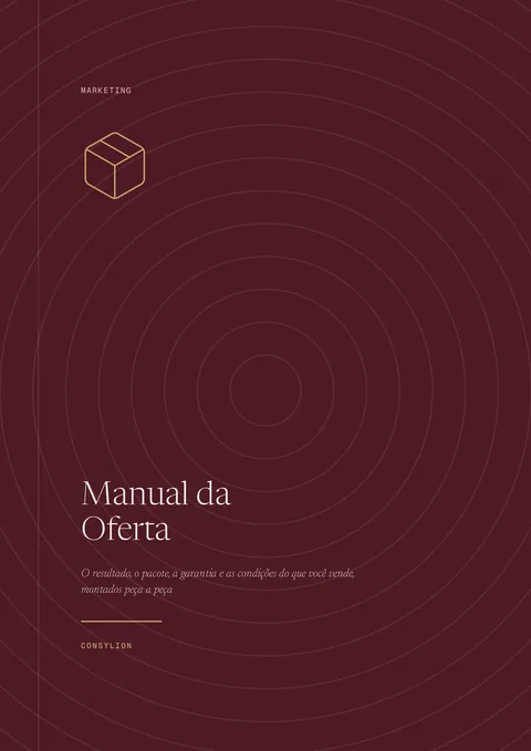 Capa: Manual da Oferta