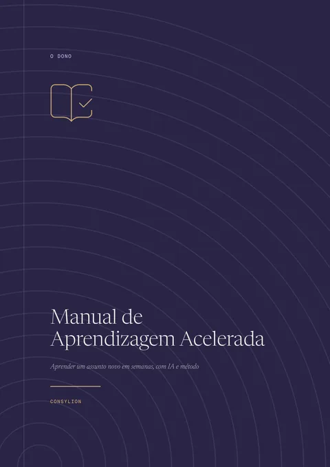 Capa: Manual de Aprendizagem Acelerada