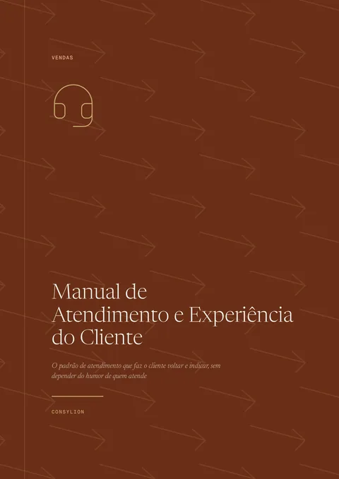 Capa: Manual de Atendimento e Experiência do Cliente