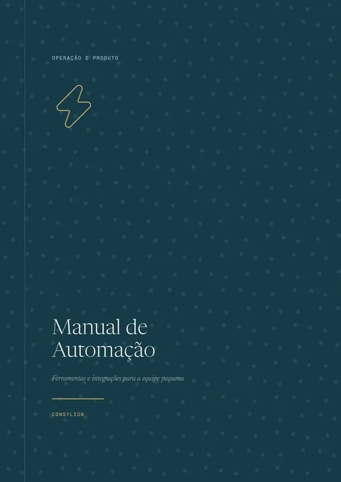 Capa: Manual de Automação