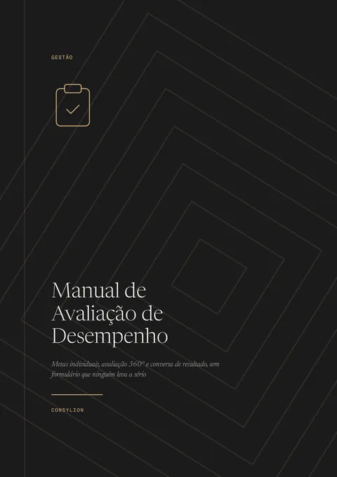 Capa: Manual de Avaliação de Desempenho
