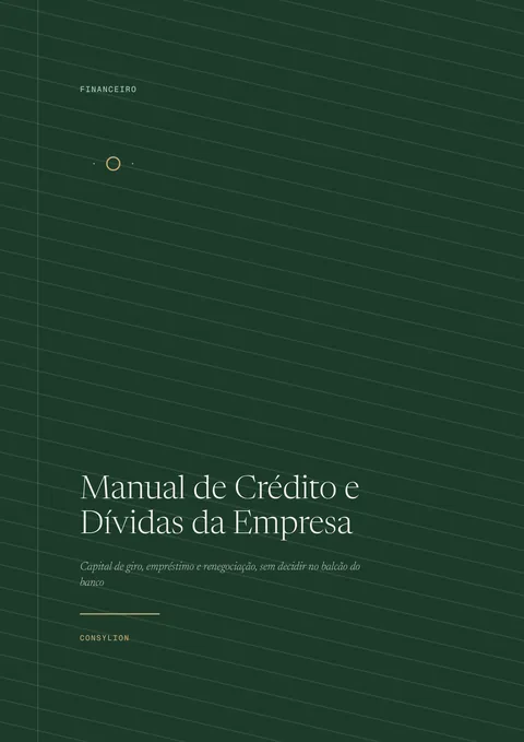 Capa: Manual de Crédito e Dívidas da Empresa