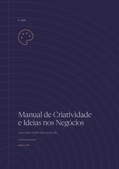 Capa: Manual de Criatividade e Ideias nos Negócios