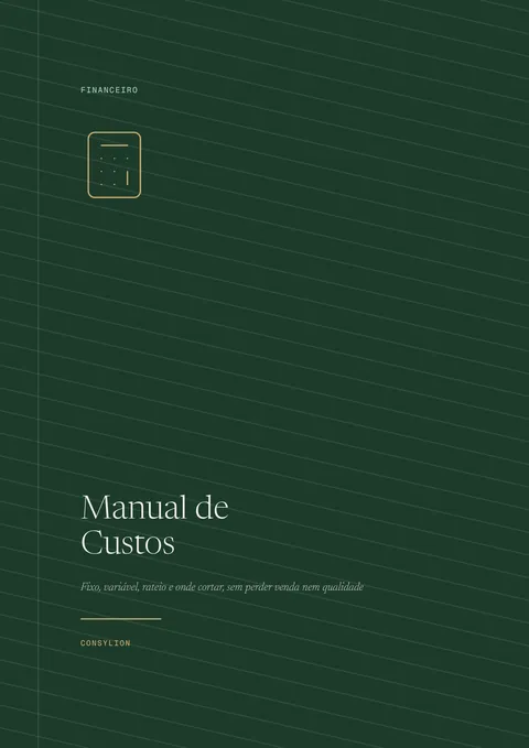 Capa: Manual de Custos