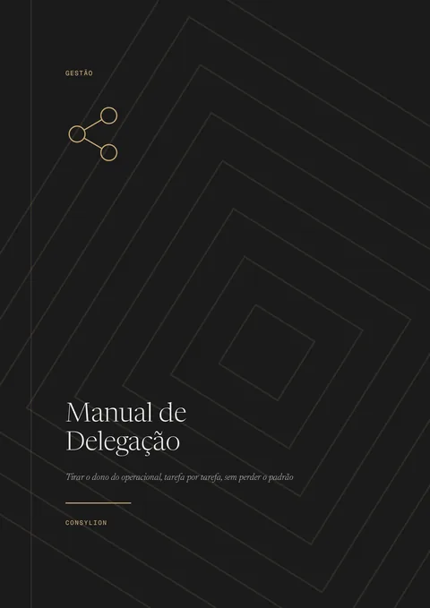 Capa: Manual de Delegação