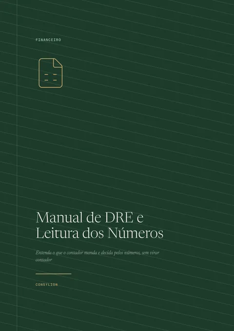 Capa: Manual de DRE e Leitura dos Números