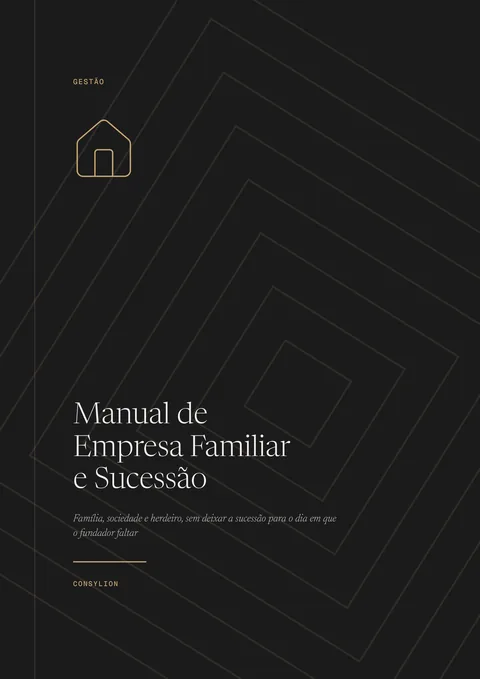 Capa: Manual de Empresa Familiar e Sucessão