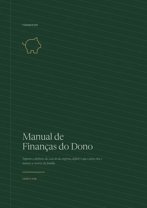 Capa: Manual de Finanças do Dono