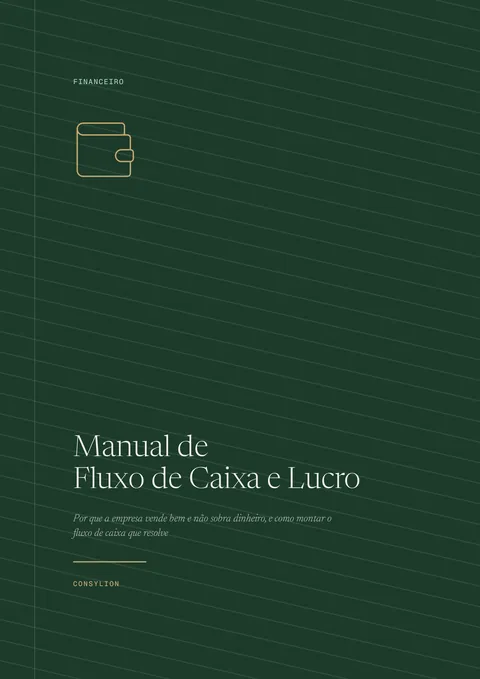 Capa: Manual de Fluxo de Caixa e Lucro