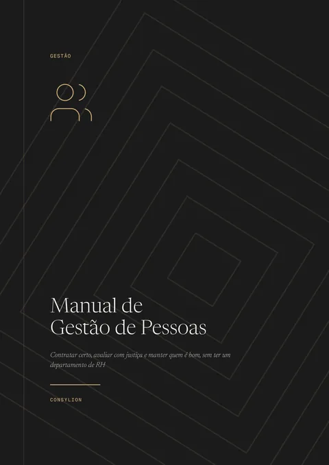 Capa: Manual de Gestão de Pessoas