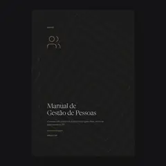 Capa: Manual de Gestão de Pessoas