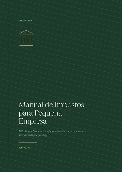 Capa: Manual de Impostos para Pequena Empresa