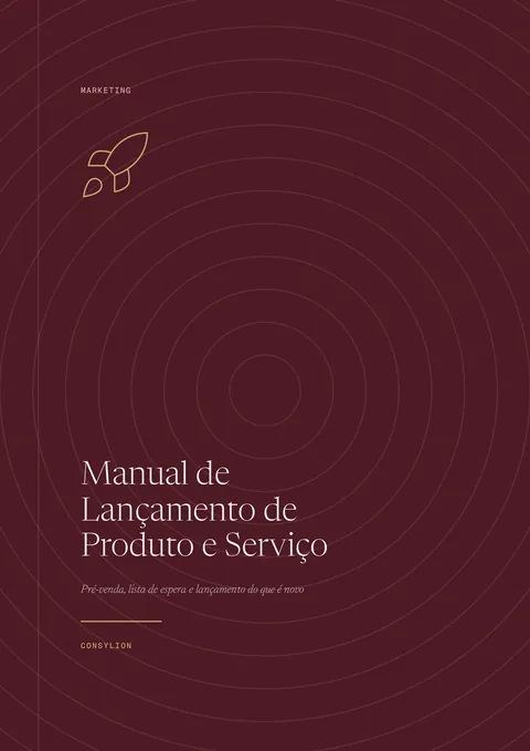 Capa: Manual de Lançamento de Produto e Serviço