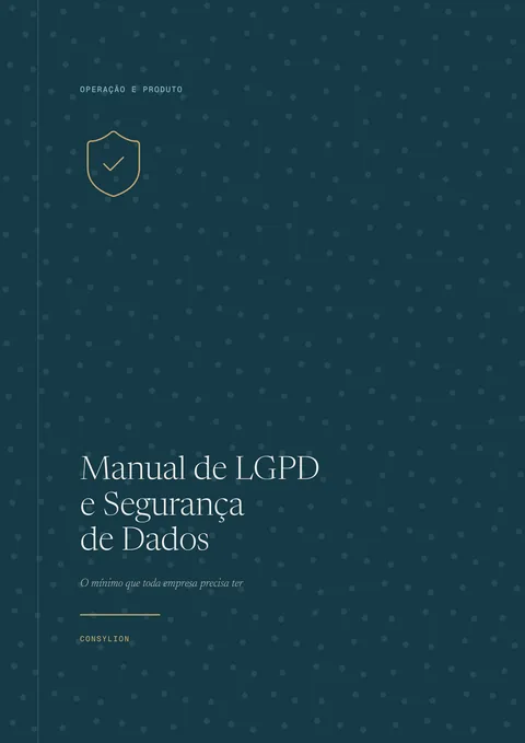 Capa: Manual de LGPD e Segurança de Dados