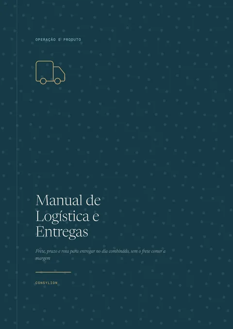 Capa: Manual de Logística e Entregas