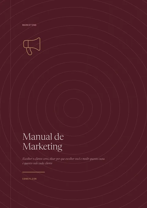 Capa: Manual de Marketing