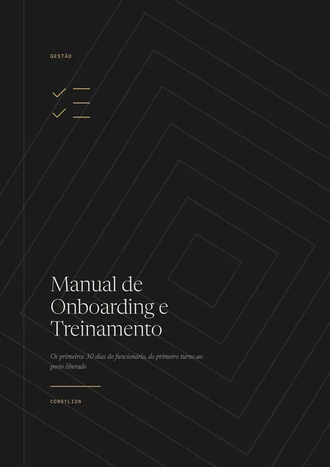 Capa: Manual de Onboarding e Treinamento