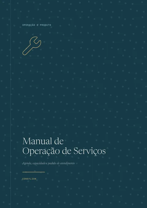 Capa: Manual de Operação de Serviços