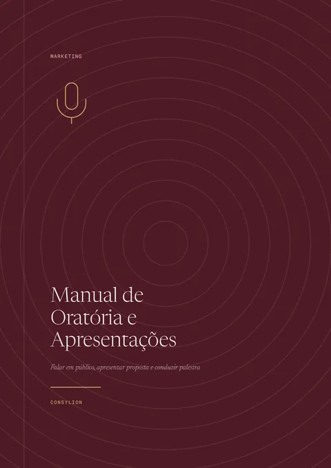 Capa: Manual de Oratória e Apresentações