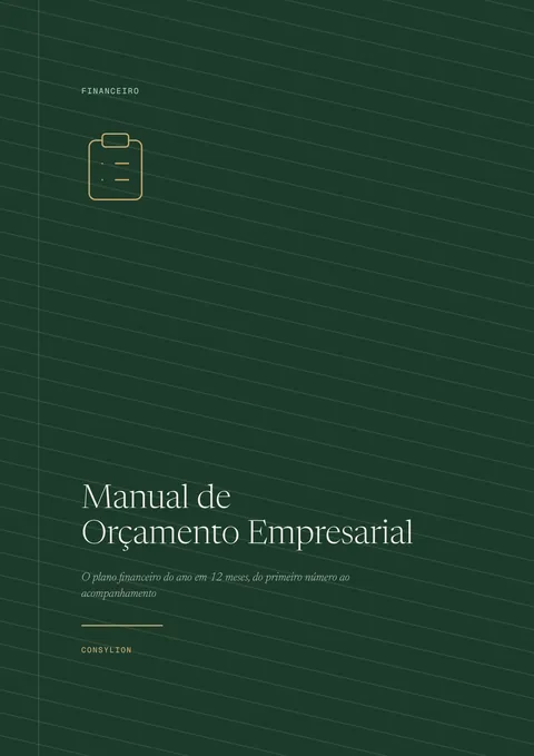 Capa: Manual de Orçamento Empresarial