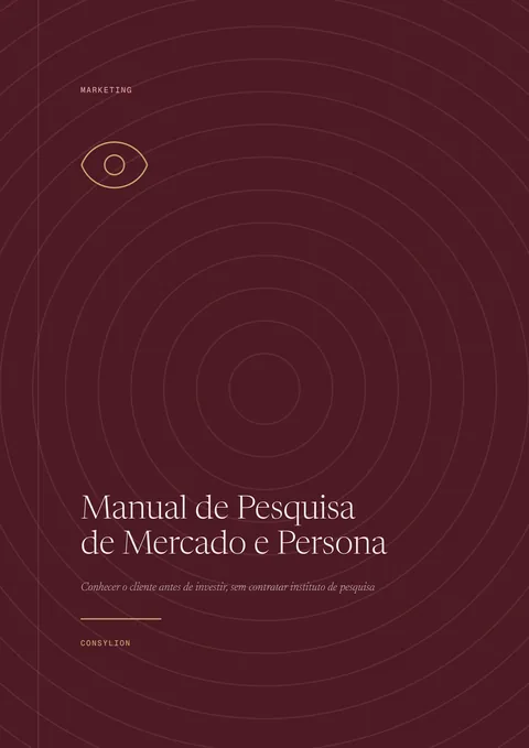 Capa: Manual de Pesquisa de Mercado e Persona