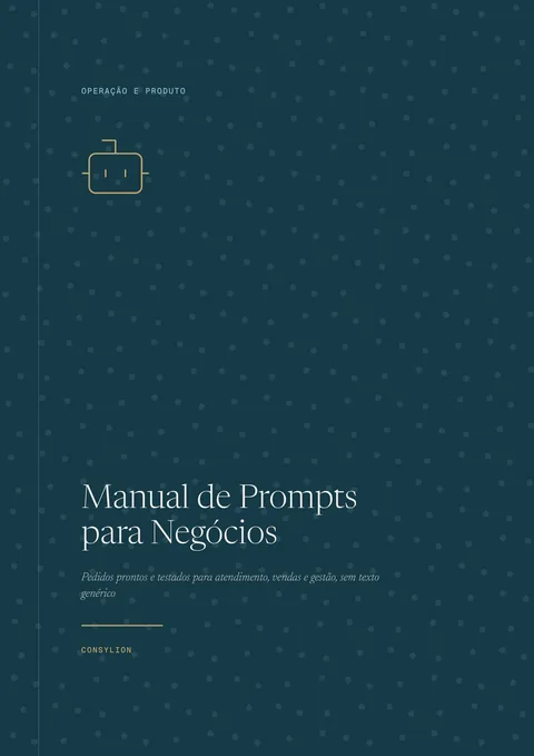 Capa: Manual de Prompts para Negócios