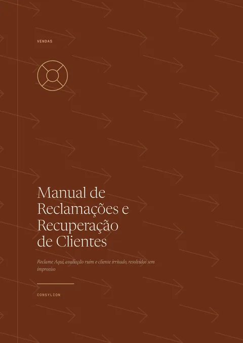 Capa: Manual de Reclamações e Recuperação de Clientes