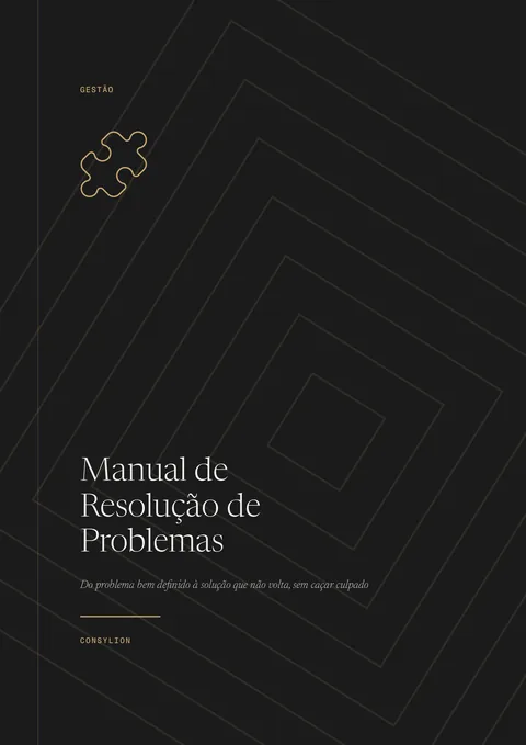 Capa: Manual de Resolução de Problemas