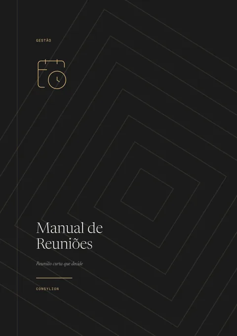 Capa: Manual de Reuniões