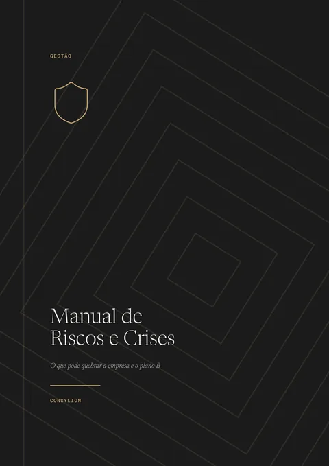 Capa: Manual de Riscos e Crises