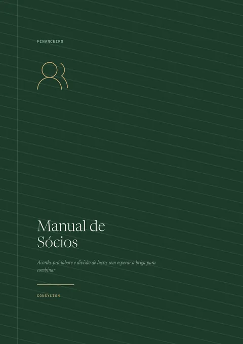 Capa: Manual de Sócios
