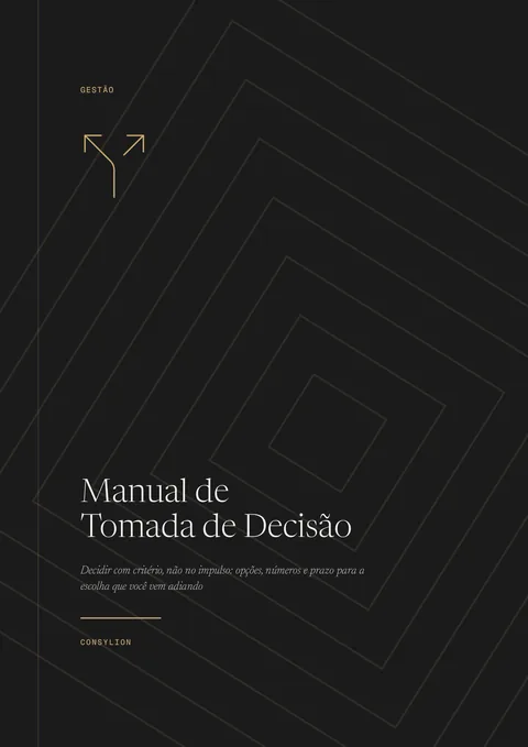 Capa: Manual de Tomada de Decisão