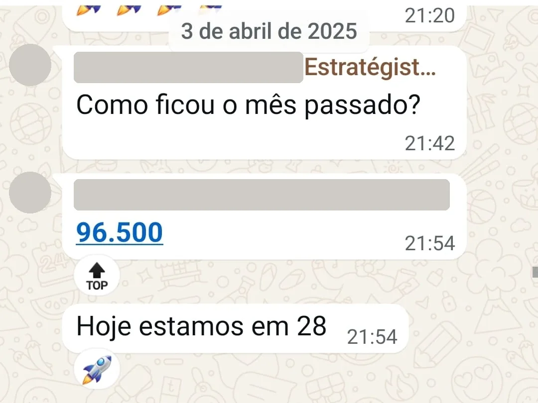 Fechou o mês em 96.500